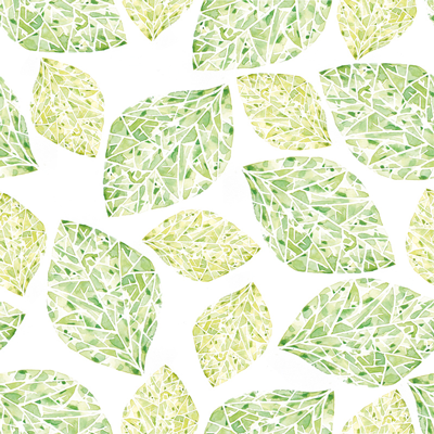 un motif textile de feuilles en aquarelle