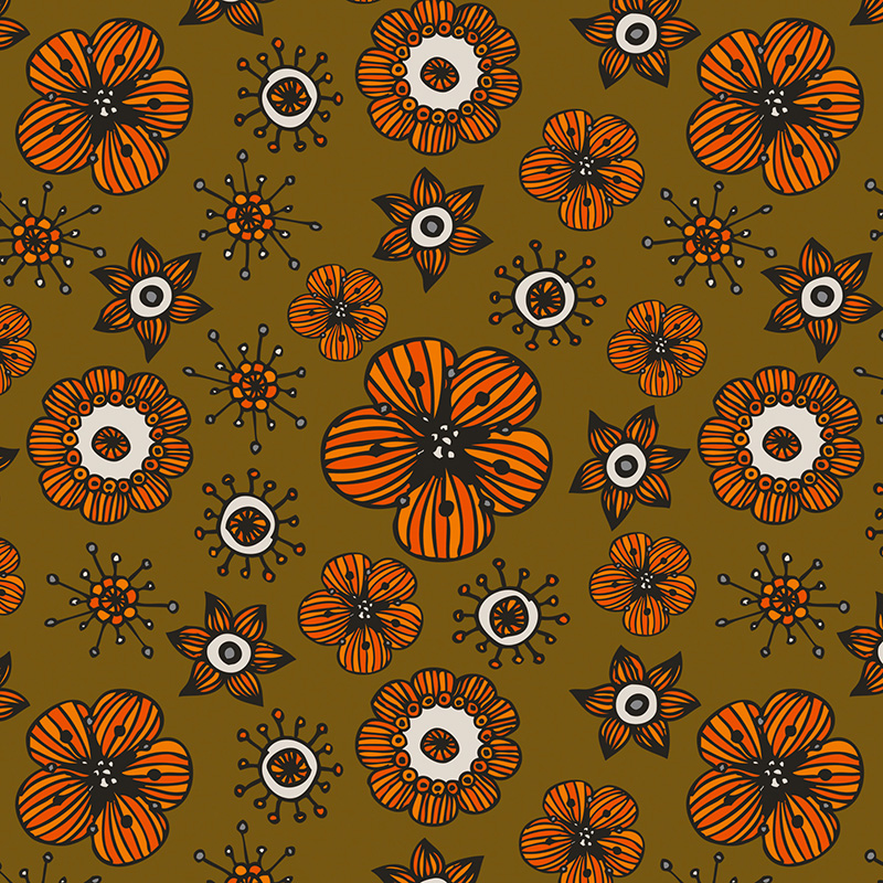 un motif textile de fleurs