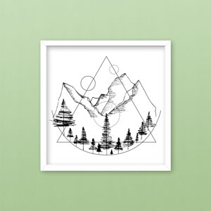 desmontagnes dessinées à la plume