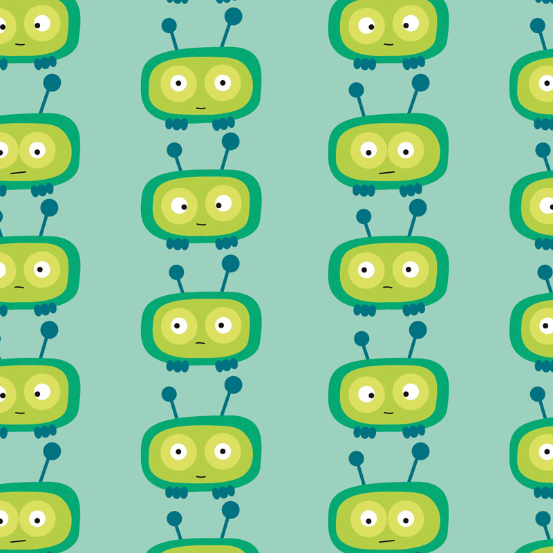 un motif textile de mignon