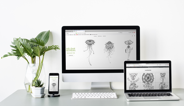 un mockup de mon site