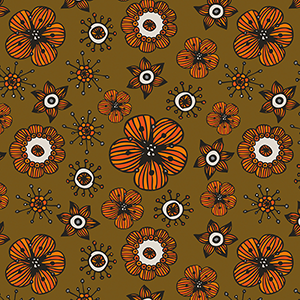 un motif de fleurs
