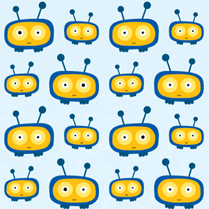 un motif textile de mignon