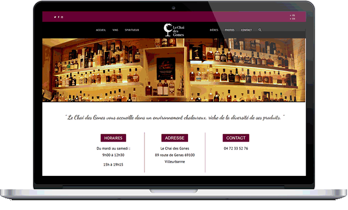 Gif du site le Chai des Gones